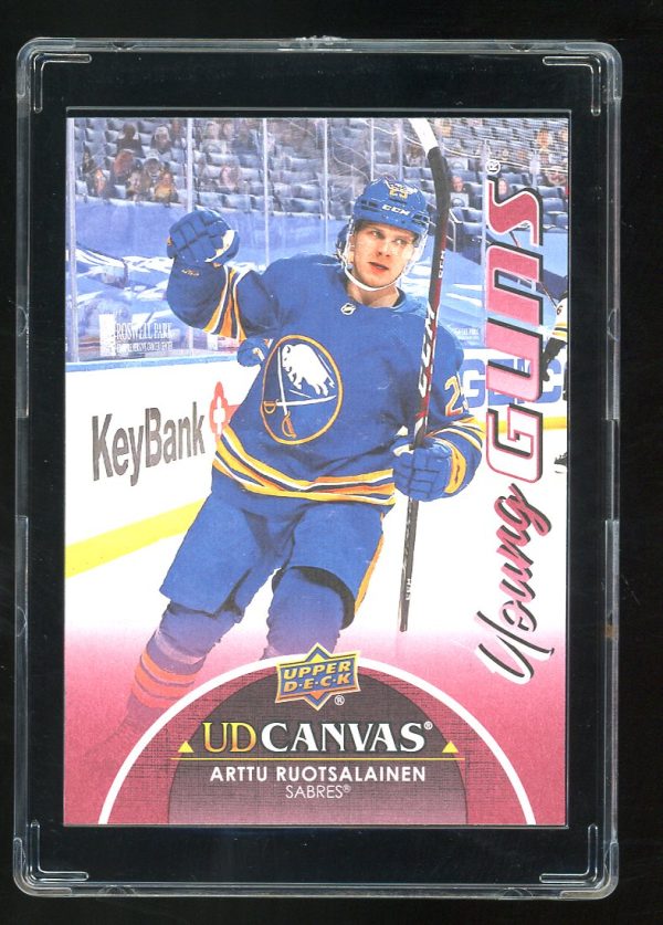 2021-22 Upper Deck Canvas young guns Arttu Ruotsalainen # C119 Buffalo Sabres