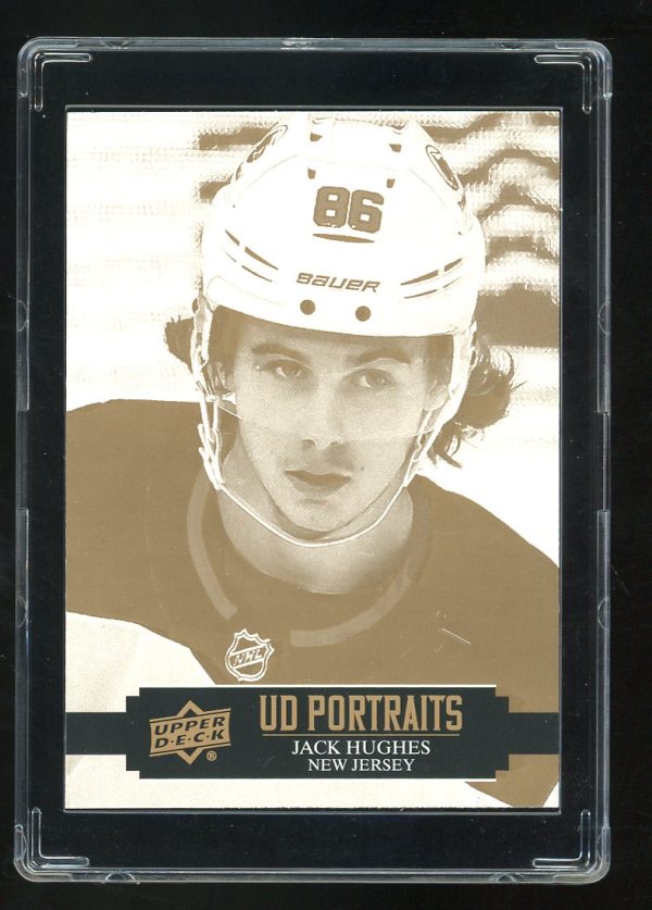 2021-22 Upper Deck Portraits Jack Hughes #P8 New Jersey Devils