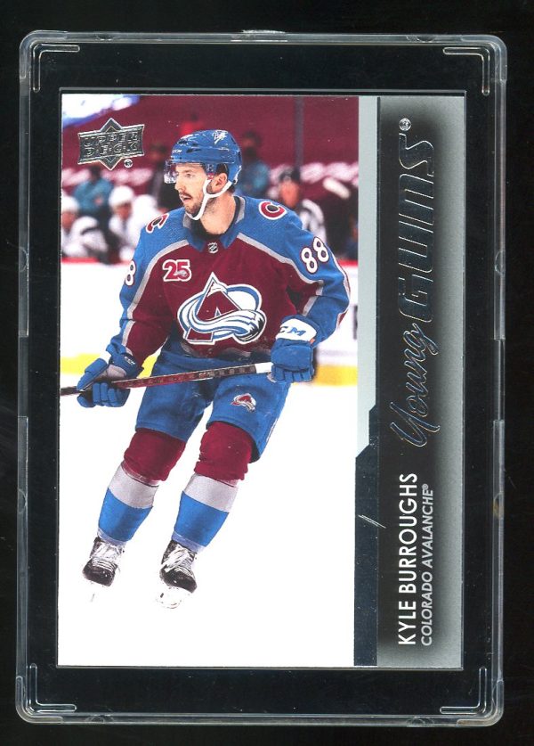 2021-22 Upper Deck Young Guns Kyle Burroughs # 206 Colorado Avalanche