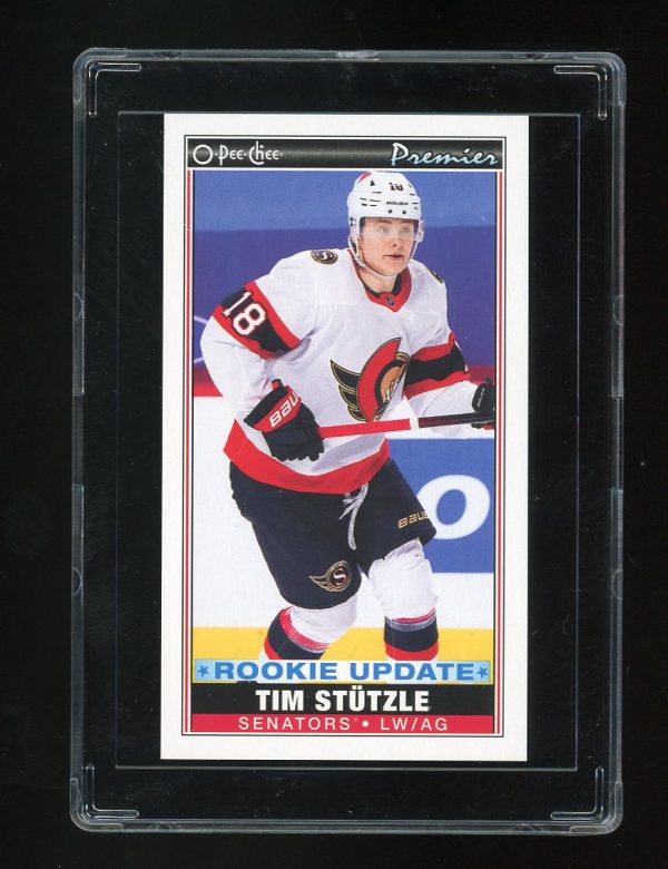 2021-22 O-Pee-Chee Hockey Tallboys Rookie Update SP Tim Stutzle ( Senators ) # P54