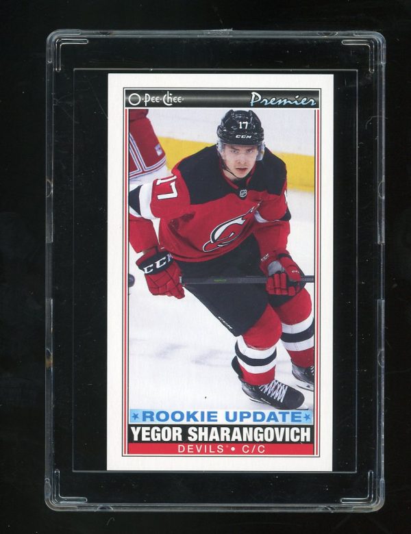 2021-22 O-Pee-Chee OPC Premier Tallboys Yegor Sharangovich #P41 SP New Jersey Devils