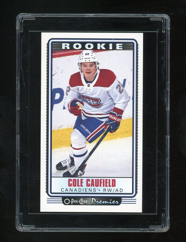 2021-22 O-Pee-Chee OPC Premier Tallboys  Cole Caufield SP #P37 Montreal Canadiens