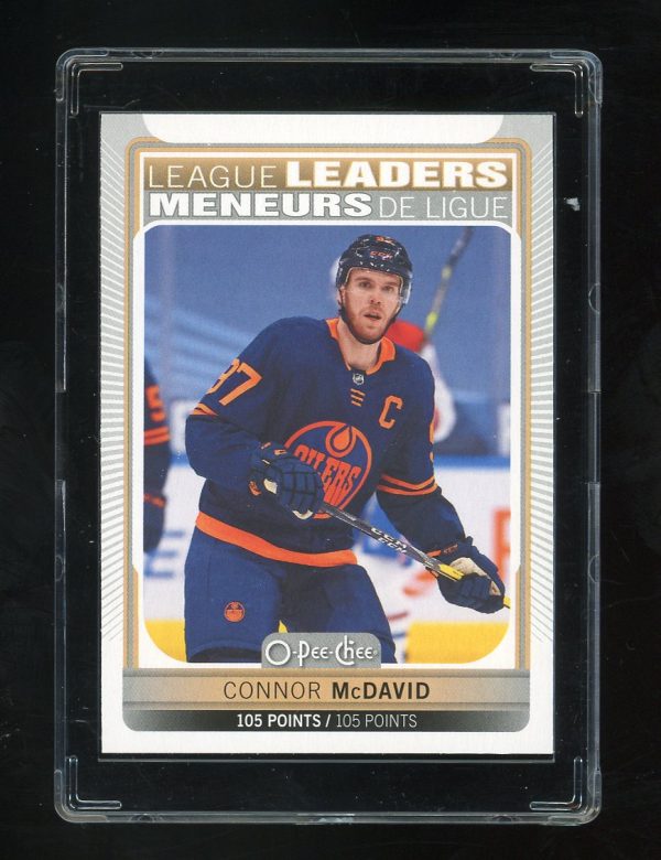 2021-22 O-Pee-Chee League Leaders Connor McDavid #584 Edmonton Oilers