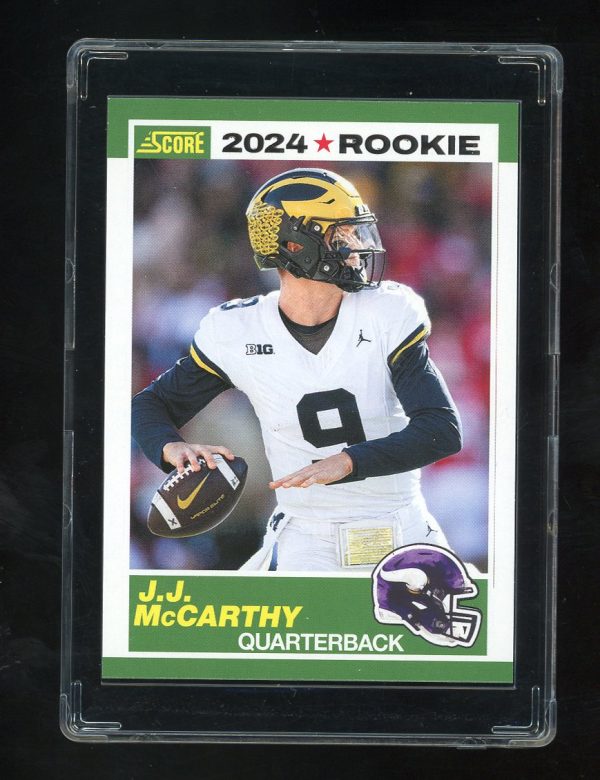 2024 Score 35th Anniversary Rookie #8 J.J. McCarthy Minnesota Vikings