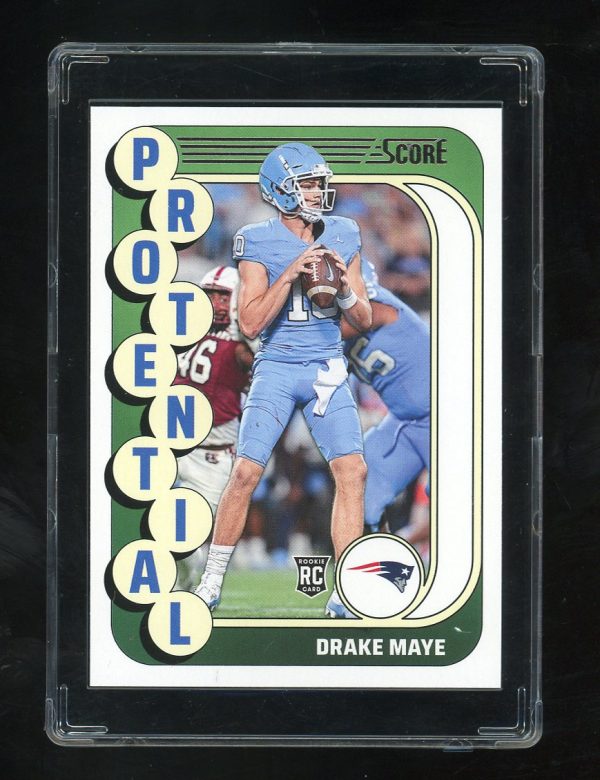 2024 Score Hot Rookies #2 Drake Maye New England Patriots