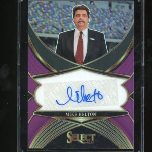2025 Panini Select Racing Legendary Signatures Prizm Purple # LS-MHN Mike Helton 34/49