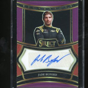 2025 Panini Select Racing Signatures Purple # S-JBD Jade Buford 3/49