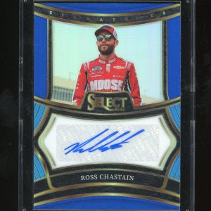 2025 Panini Select Racing Signatures Blue # S-RCT Ross Chastain 15/99