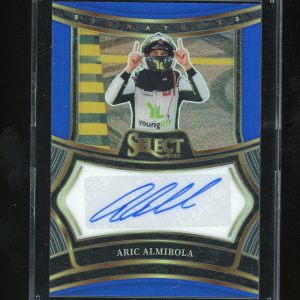 2025 Panini Select Racing Signatures Blue # S-AAA Aric Almirola 36/99