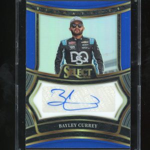 2025 Panini Select Racing Signatures Blue # S-BCY Bayley Currey 15/99