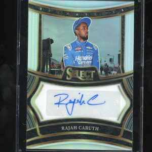 2025 Panini Select Racing Signatures # S-RCT Rajah Caruth