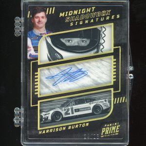2024 Panini National Treasures Racing Midnight Shadowbox Autograph #SHA-HBU Harrison Burton 24/25