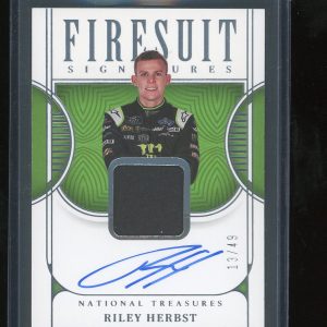 2024 Panini National Tressures Racing Autograph Relic #FS-RHT Riley Herbst 13/49