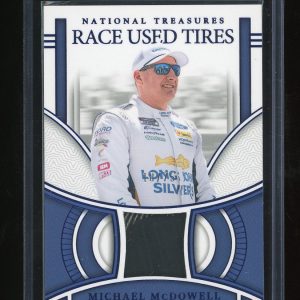 2024 Panini National Treasures Racing Raced Used Tires #RUT-MMD Michael McDowell 18/75