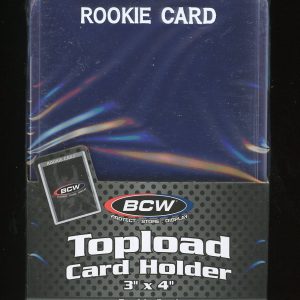 BCW White Rookie Top Loaders 3x4 25 To A Pack